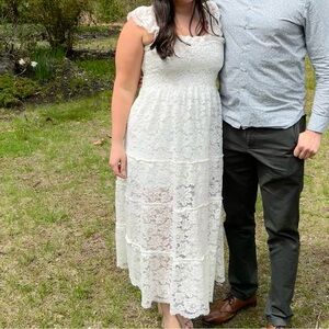 Hill House Home Lace Ellie Nap Dress, Collector’s Edition White (Size M)